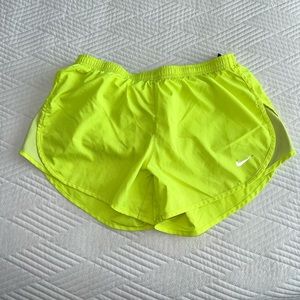 Neon Yellow Nike 5k Running Shorts